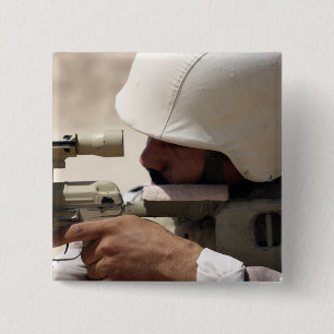 Bóton Quadrado 5.08cm As vistas iraquianas do sargento de exército em