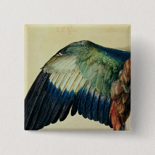Bóton Quadrado 5.08cm Asa de um rolo azul, 1512