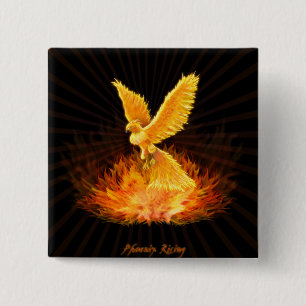 Bóton Quadrado 5.08cm Ascensão de Phoenix