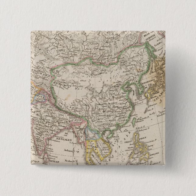 Bóton Quadrado 5.08cm Ásia 13 (Frente)