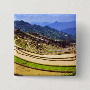 Bóton Quadrado 5.08cm Ásia, China, Província de Yunnan, Condado de Yuany