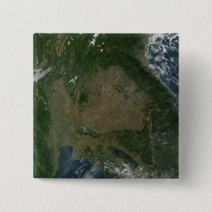 Bóton Quadrado 5.08cm Ásia do sudeste