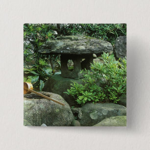 Bóton Quadrado 5.08cm Ásia, Japão, Nagasaki, Hirado, Residência Samurai