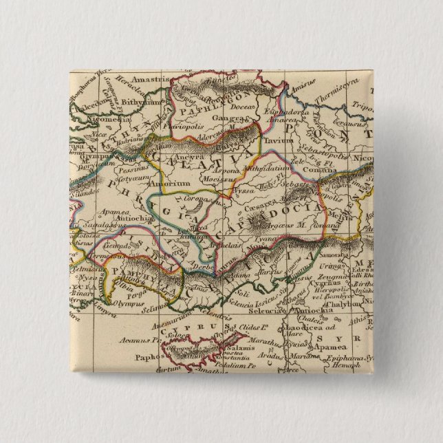 Bóton Quadrado 5.08cm Ásia Menor (Frente)