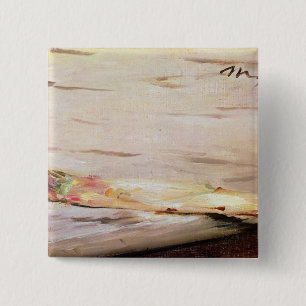 Bóton Quadrado 5.08cm Aspargo de Manet , 1880