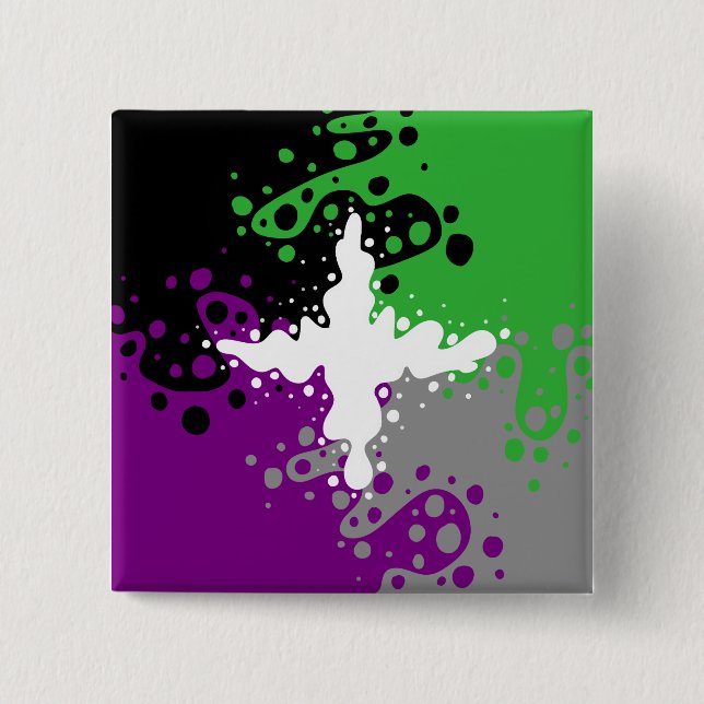 Bóton Quadrado 5.08cm Aspec Fluido (Frente)