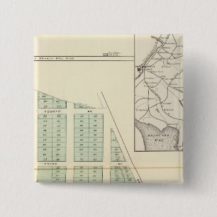 Bóton Quadrado 5.08cm Associação das Terras de Brighton, vizinha Prima