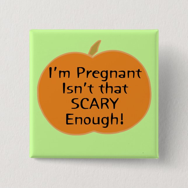 Bóton Quadrado 5.08cm Assustador Suficiente (Frente)