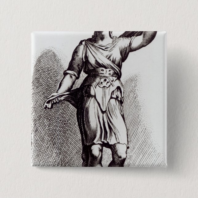 Bóton Quadrado 5.08cm Atalanta, c.1653 (Frente)