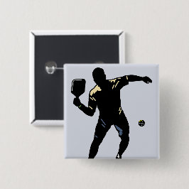 BÓTON QUADRADO 5.08CM ATAQUE PICKLEBALL SILHOUETTE