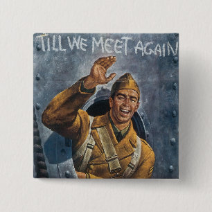 Bóton Quadrado 5.08cm Até nos encontrarmos novamente