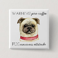 Atitude Pugnazista Pré-Café com Pug