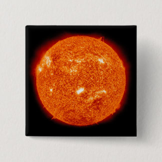 Bóton Quadrado 5.08cm Atividade solar no Sol 2