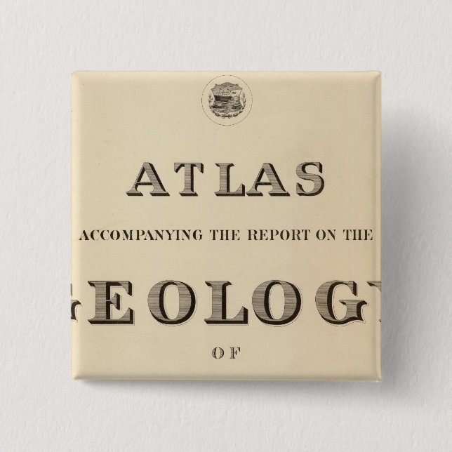Bóton Quadrado 5.08cm Atlas de Página de Título (Frente)
