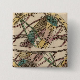 Bóton Quadrado 5.08cm Atlas Mundial 2