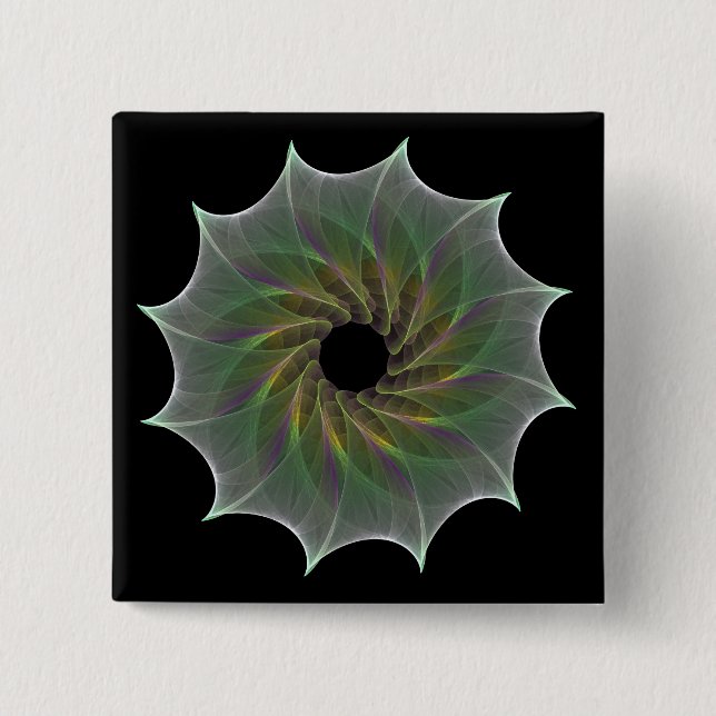 Bóton Quadrado 5.08cm atração caótica (Frente)