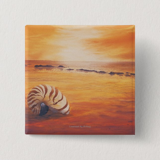 Bóton Quadrado 5.08cm Atraso (Frente)