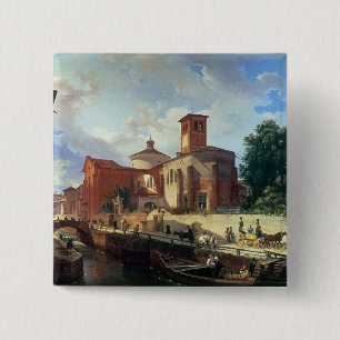 Bóton Quadrado 5.08cm Através de Fatabene Fratelli, Milão, 1830