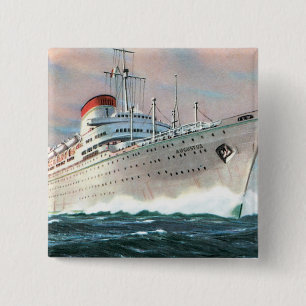 Bóton Quadrado 5.08cm Augusto da Linha Italiana