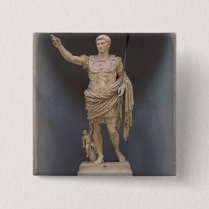Bóton Quadrado 5.08cm Augustus de Prima Porta, c.20 BC (mármore)