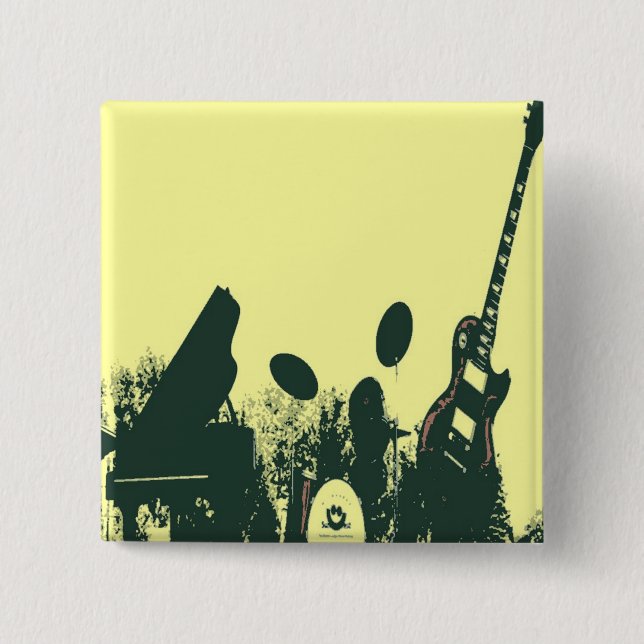 Bóton Quadrado 5.08cm Aumenta/Banda (Frente)