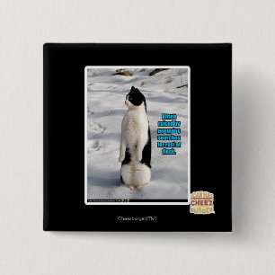 Bóton Quadrado 5.08cm Aumentado por pinguins