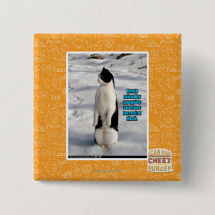 Bóton Quadrado 5.08cm Aumentado por pinguins