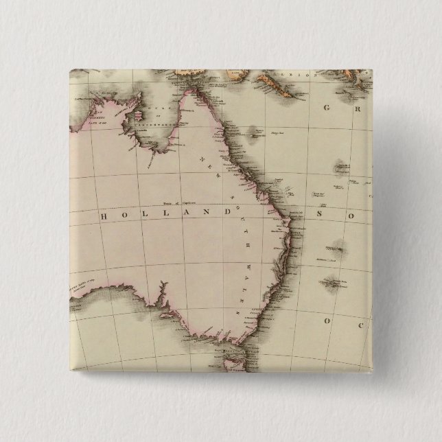 Bóton Quadrado 5.08cm Australásia (Frente)
