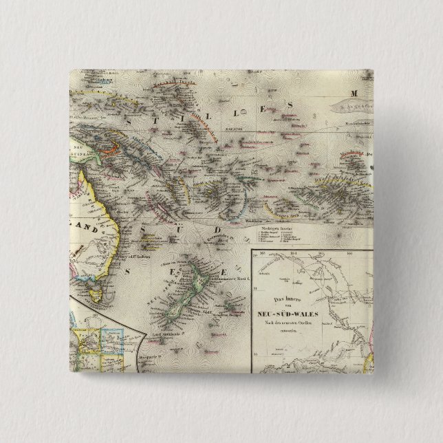 Bóton Quadrado 5.08cm Austrália (Frente)