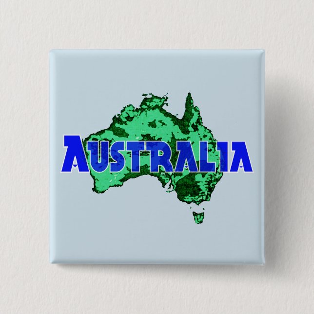 Bóton Quadrado 5.08cm Austrália (Frente)