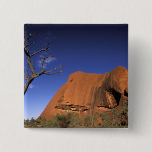Bóton Quadrado 5.08cm Austrália, Parque Nacional Uluru Kata Tjuta, Uluru