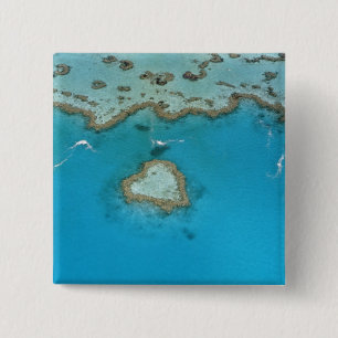 Bóton Quadrado 5.08cm Austrália, Queensland, As Ilhas Whitsunday,
