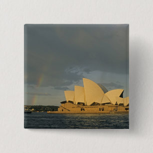 Bóton Quadrado 5.08cm Austrália, Sydney, Casa de Ópera de Sydney,