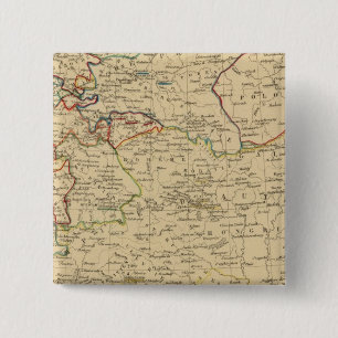 Bóton Quadrado 5.08cm Autriche, Prusse, Confidencial Germanique, Colôni