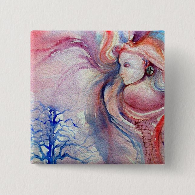 Bóton Quadrado 5.08cm AVALON / Magia e Mistério (Frente)