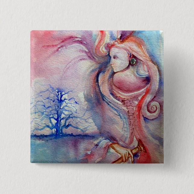 Bóton Quadrado 5.08cm AVALON / Magia e Mistério (Frente)