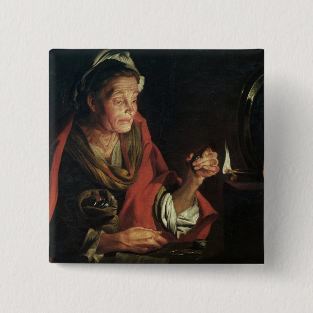 Bóton Quadrado 5.08cm Avareza (Frente)