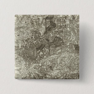 Bóton Quadrado 5.08cm Avignon, Orange