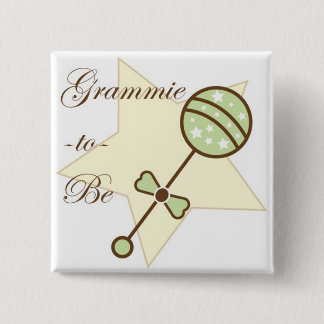 Bóton Quadrado 5.08cm Avó a ser Pin do chá de fraldas
