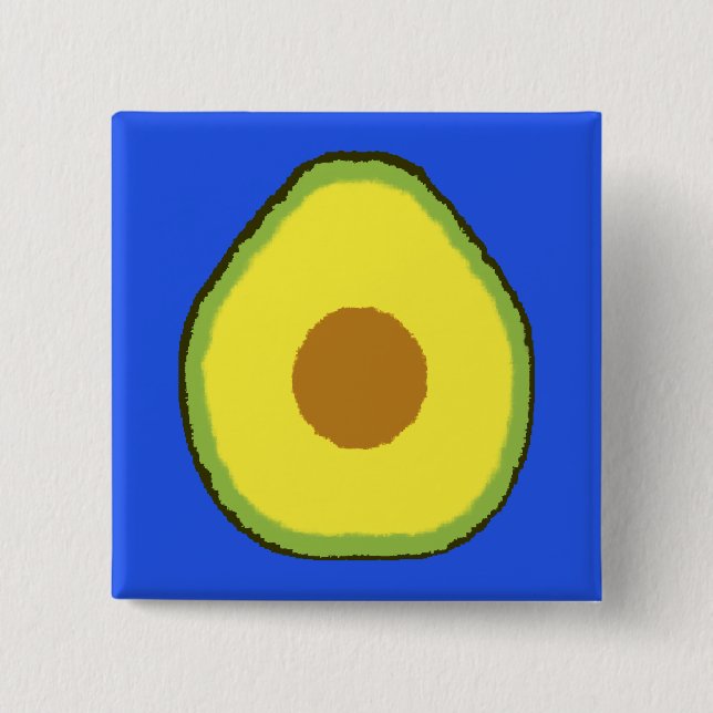 Bóton Quadrado 5.08cm Avocado (Frente)