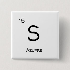 Bóton Quadrado 5.08cm Azufre - S