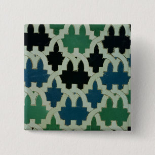 Bóton Quadrado 5.08cm Azulejos de Azulejos do trono das sultões
