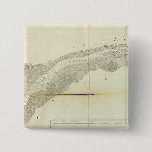 Bóton Quadrado 5.08cm Baía de Delaware, Rio 3
