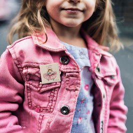 Bóton Quadrado 5.08cm Ballerina Hamster Personalizado Raparigas Aniversá