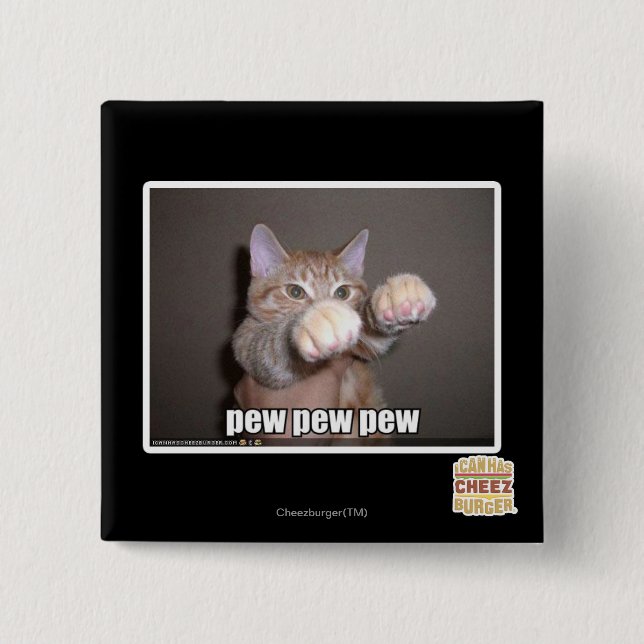 Bóton Quadrado 5.08cm Banco do banco do banco (Frente)