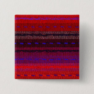 Bóton Quadrado 5.08cm Bandas tecidas