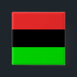 Bóton Quadrado 5.08cm Bandeira Americana Africana<br><div class="desc">Bandeira Americana Africana</div>