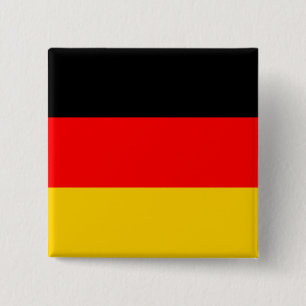 Bóton Quadrado 5.08cm Bandeira da Alemanha