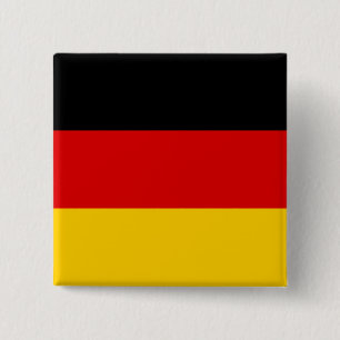 Bóton Quadrado 5.08cm Bandeira da Alemanha (Alemã)