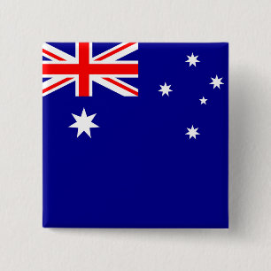 Bóton Quadrado 5.08cm Bandeira da Austrália